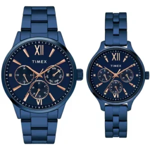 TIMEX Trendline Couple Quartz Dial Multi-Function Stainless Steel Watch
