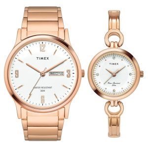 TIMEX Classics Analog Watch for Unisex with Round Dial & Water Resistant