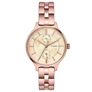 TIMEX Fashion Women Quartz Dial Chronograph Stainless Steel Watch TWEL14803