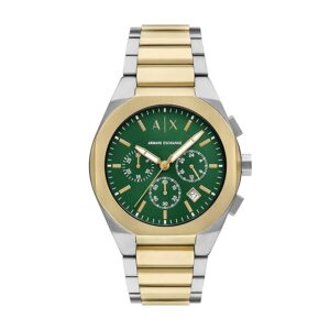 Armani Exchange Sync Men Quartz Black, Green Dial...