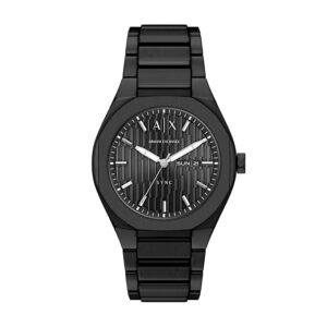 Armani Exchange Sync Men Quartz Black Dial Analog...