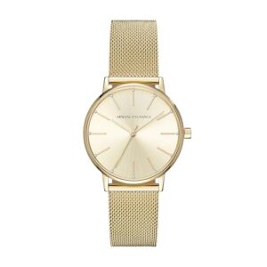 Armani Exchange Lola Women Quartz Gold Dial Analog...