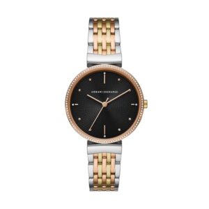 Armani Exchange Women Quartz Black & Maroon Dial...