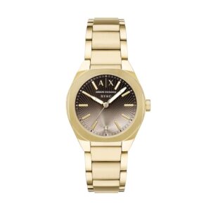 Armani Exchange Sync Women Quartz Grey & Gold Dial...
