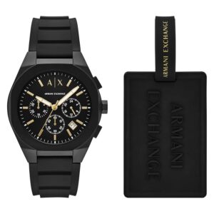 Armani Exchange Sync Men Quartz Black Dial...