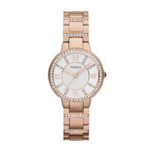 Fossil Virginia Women Quartz Silver Dial Analog...