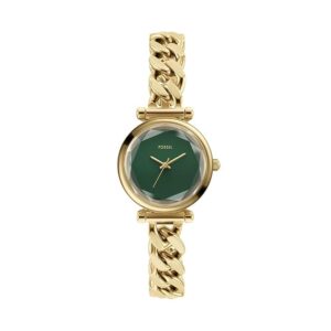 Fossil Carlie Women Quartz Dial Analog Gold...