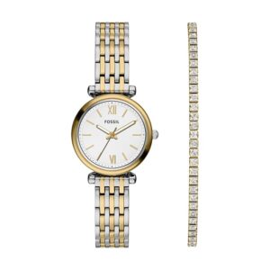 Fossil Carlie Women Quartz Silver Dial Analog...