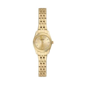 Fossil Scarlette Women Quartz Gold Dial Analog...