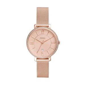 Fossil Jacqueline Women Quartz Rose Gold Dial...