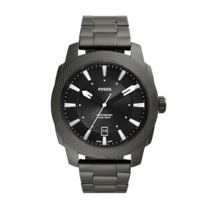 Fossil Machine Men Quartz Black Dial Analog...
