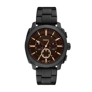 Fossil Machine Men Quartz Black Dial Chronograph...