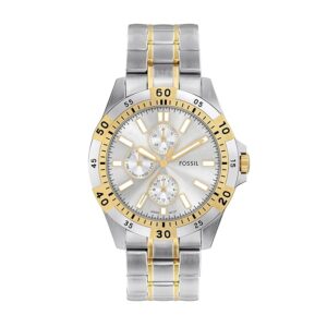 Fossil Garrett Men Quartz Silver Dial Chronograph...