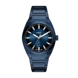 Fossil Everett Men Quartz Blue Dial Analog...
