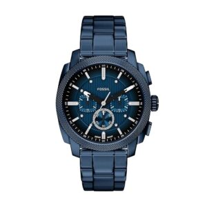 Fossil Machine Men Quartz Blue Dial Chronograph...