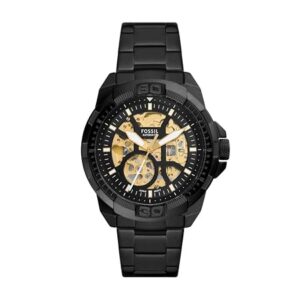 Fossil Bronson Men Automatic Black Dial Analog...