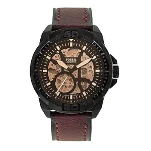 Fossil Bronson Men Automatic Brown Dial Analog...