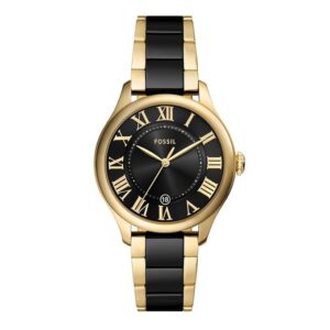 Fossil Gilmore Women Quartz , Dial Analog Ceramic...