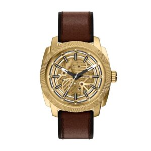 Fossil Machine Men Automatic Gold Dial Analog...