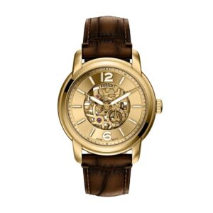 Fossil Heritage Men Automatic Gold Dial Analog...