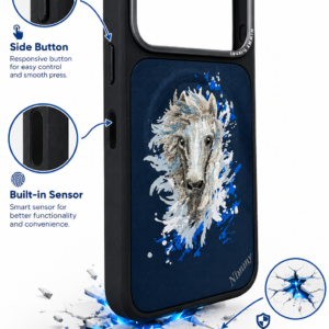 NIMMY FRIENDS Wolf Embroidered Phone Case | Premium...