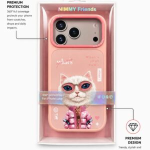 NIMMY FRIENDS Pink Cat Fashion Phone Case | Cute...
