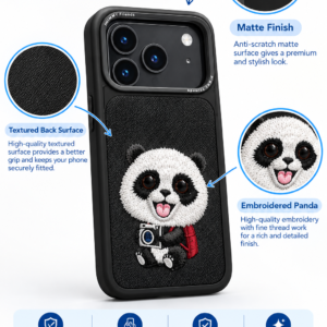NIMMY Friends Cute Panda Embroidered Phone Case |...